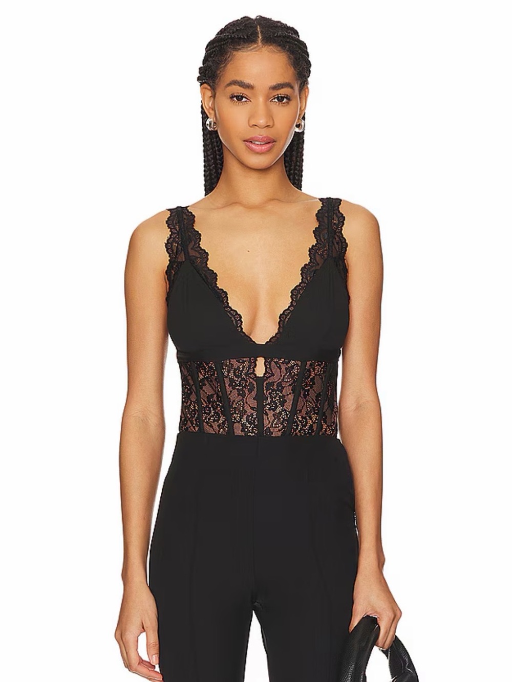 Cami NYC Carlotta Bodysuit in Black